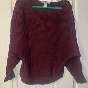 Women's Burgundy Sweater